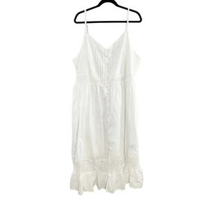 Torrid White Lace Sleeveless Midi Sundress Women's Plus Size 3X New With Tags